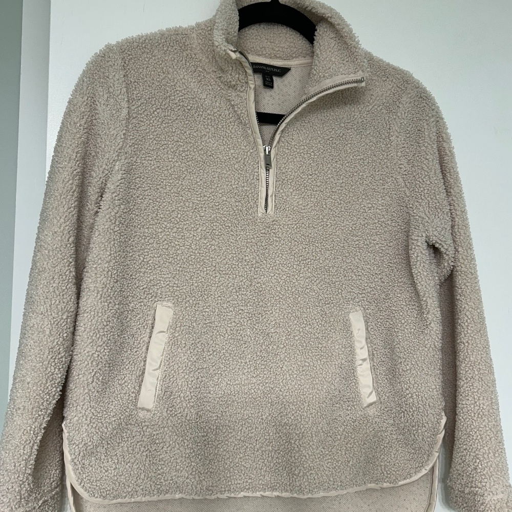 J crew cream serpa pullover